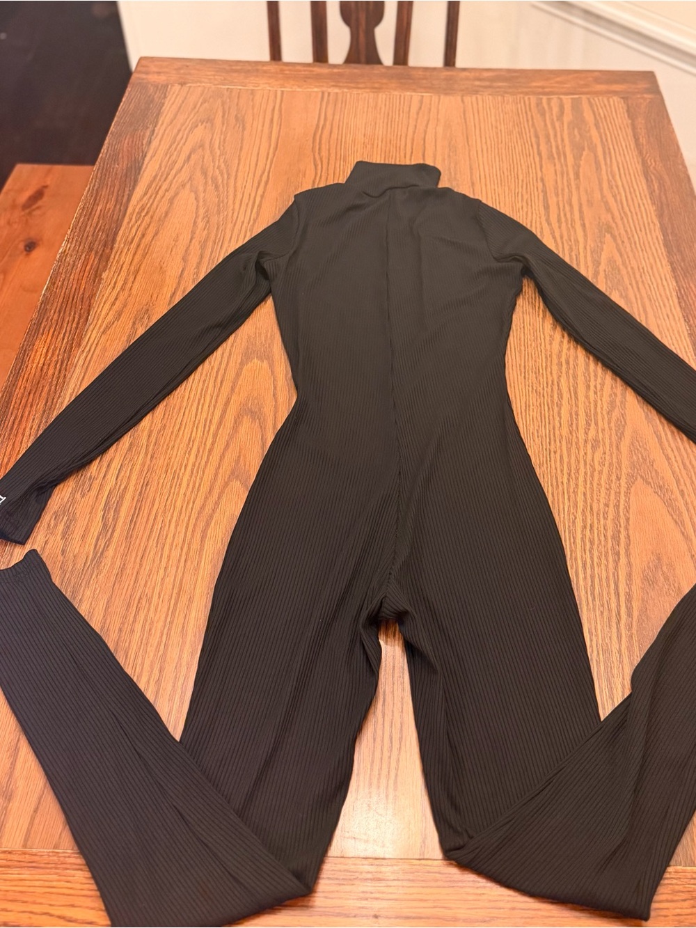 Lucky Label black ribbed bodysuit Medium
